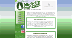 Desktop Screenshot of mitchellsnurseryandgreenhouse.com