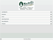 Tablet Screenshot of mitchellsnurseryandgreenhouse.com